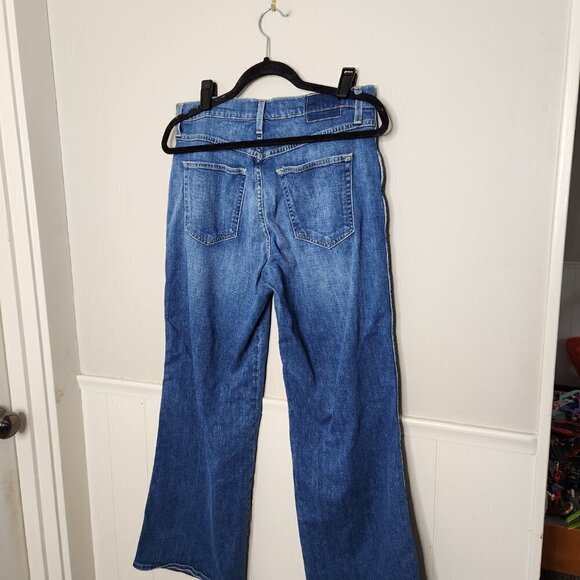 AMO Denime Florence Pleated Wide Leg Wistful Wash - Picture 4 of 6